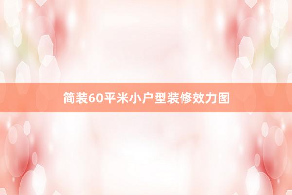 简装60平米小户型装修效力图