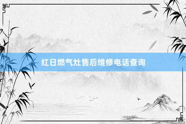 红日燃气灶售后维修电话查询